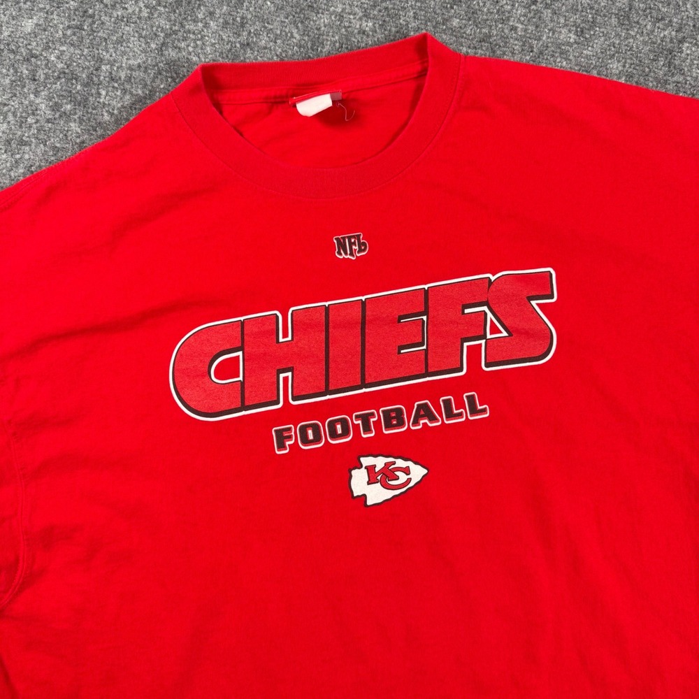 Kansas City Chiefs NFL‎ Football Red T Shirt Graphic Tee Mens